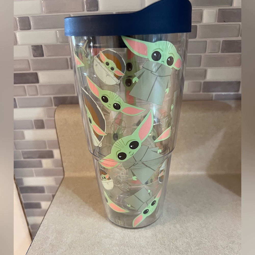 Tervis Grogu Character Tumbler with Green and Pink Accents